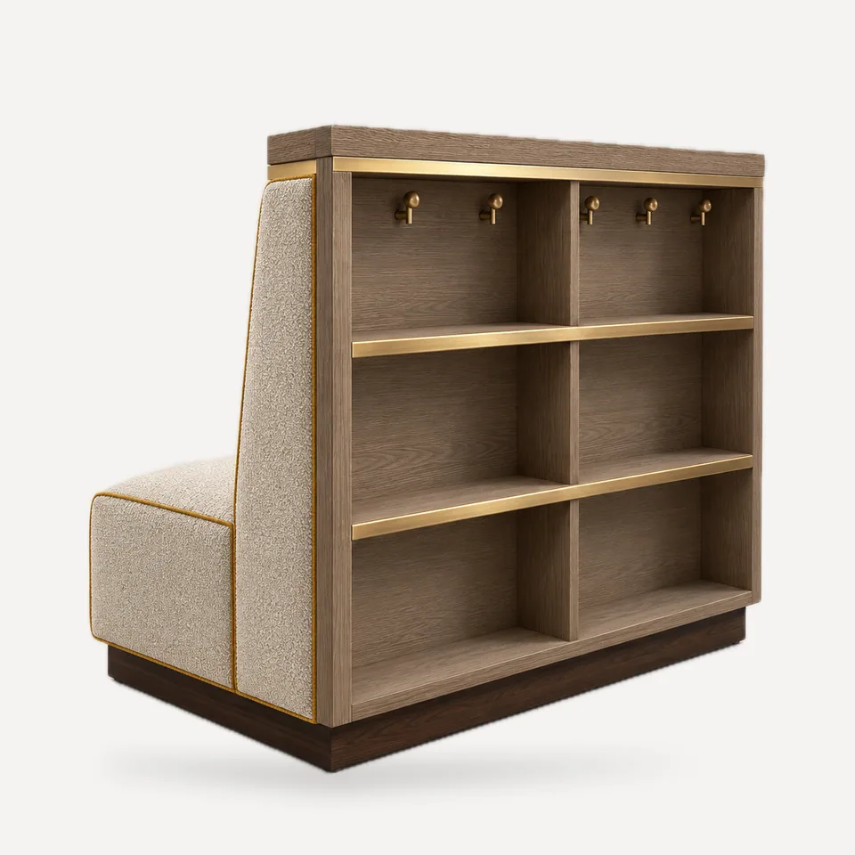 SB-161 Shelf-Back Booth