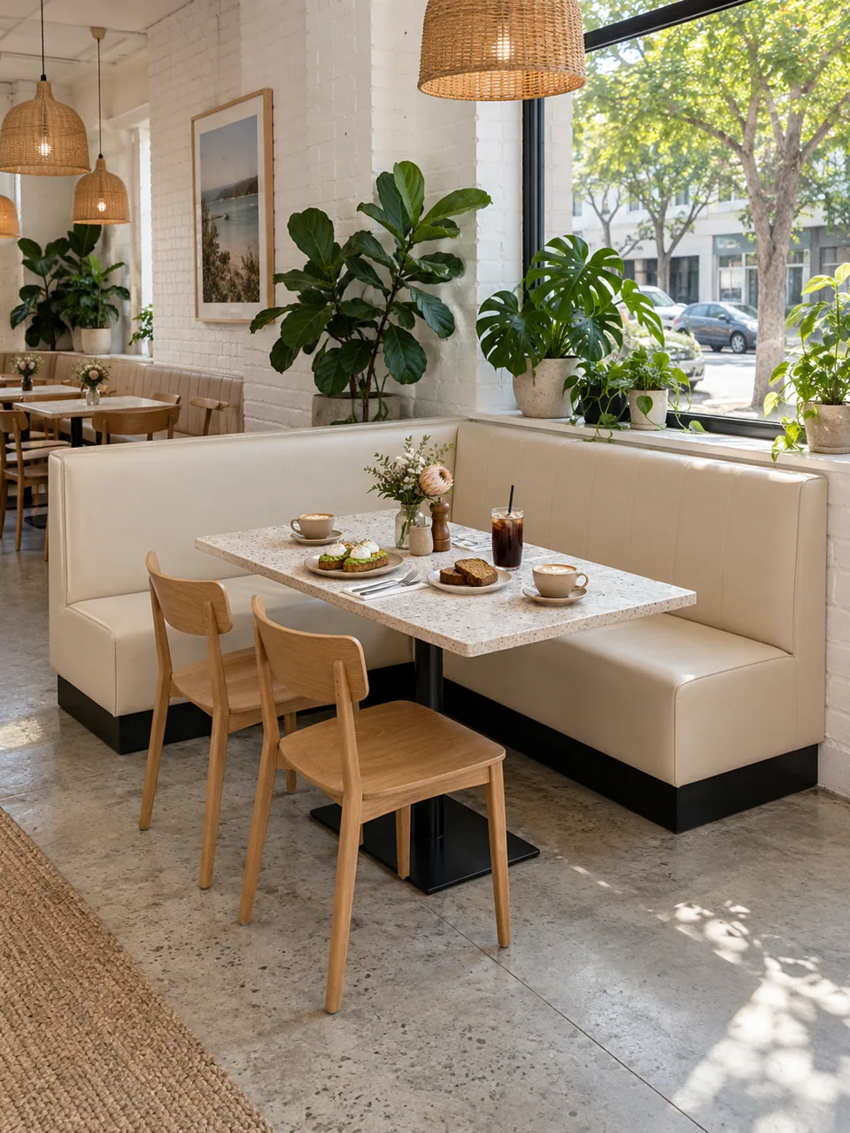 SB-173 Vinyl Wall Banquette, Straight and L view 3