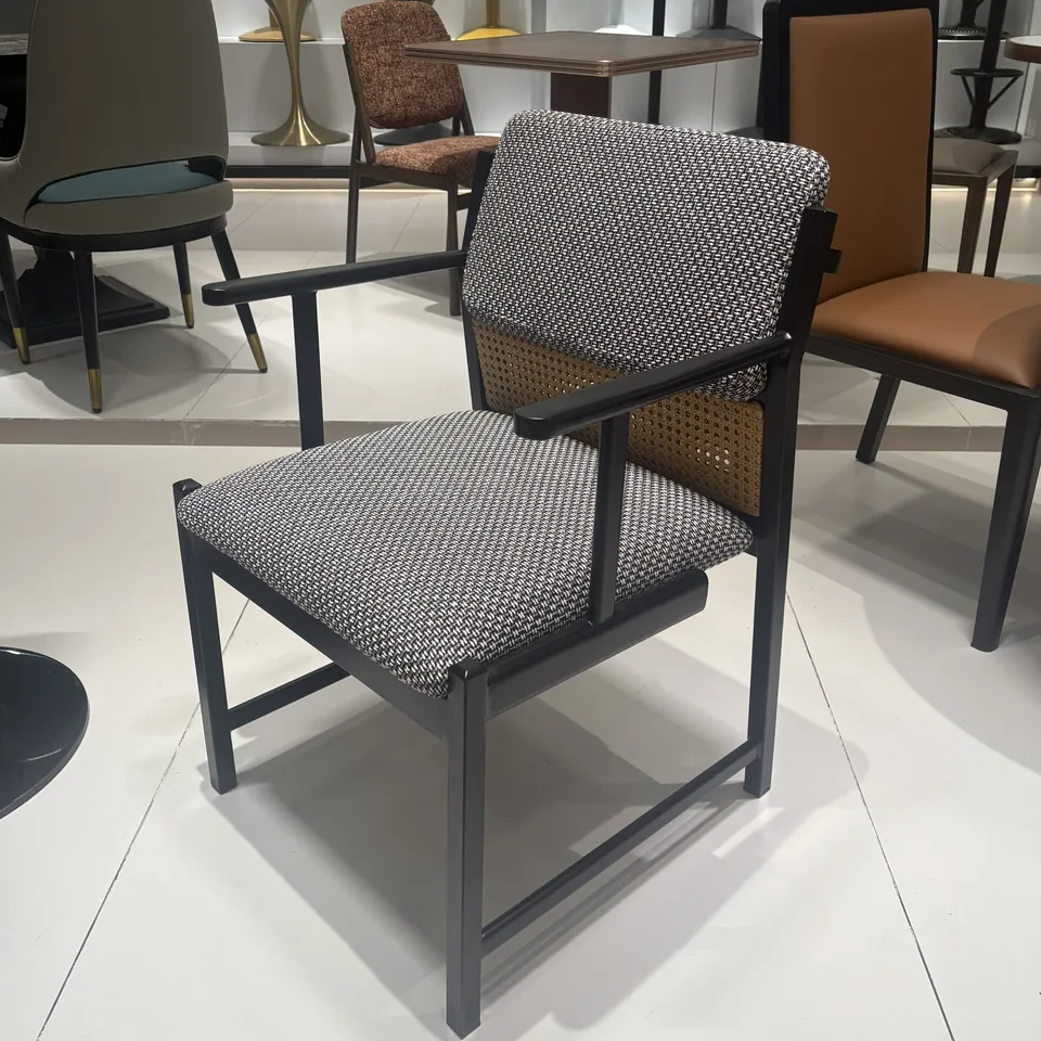 SC-219 Metal Frame Cane Armchair view 2